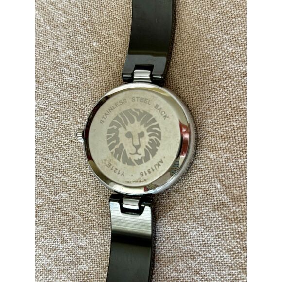 Anne Klein AK/1315 quartz black diamonds women's watch, working - Picture 3 of 6